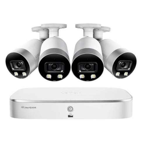 Lorex 4ksdai84, 8 Channel Security System With 4 Cameras, 2 Tb Hdd