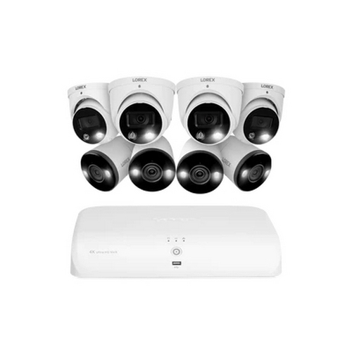 Buy Lorex CN4K2SD4B4D, 4K 8CH 2TB NVR System, 4 Dome and 4 Bullet