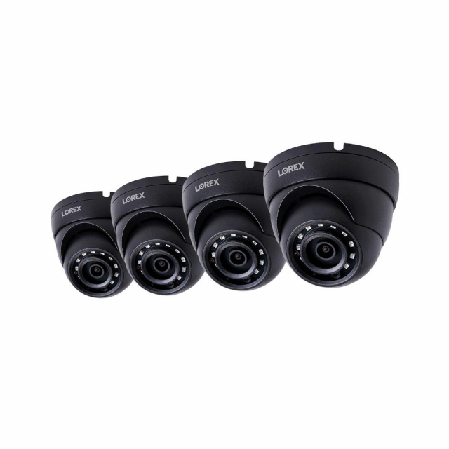 Lorex E581cdb-4pk, Hd Ip Dome Camera With Color Night Vision, 5mp