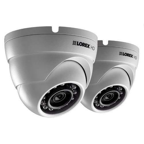Lorex Lev2712b-2pk, Hd 1080p Weatherproof Ir Dome Security Camera