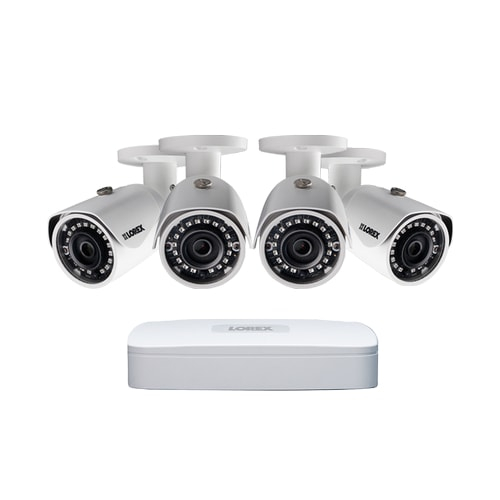 Lorex Ln1080-44w, 2k Ip Security Camera System With 4 Channel Nvr
