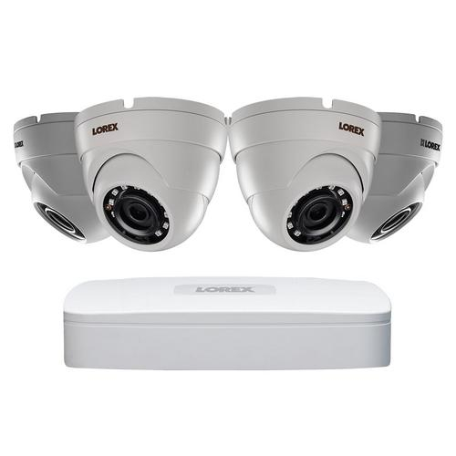 Lorex Ln10802-84w, 2k Ip Security Camera System, 4 Ch. Nvr, 4 Cameras