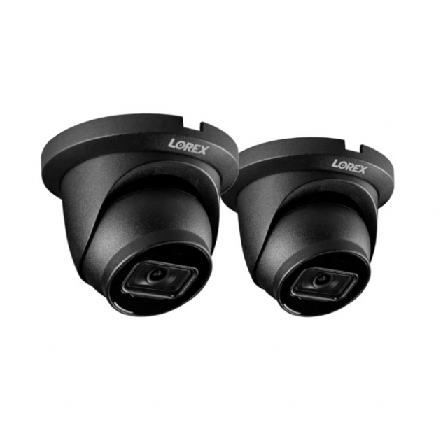 Buy Lorex LNE9242B-2PK-W, 4K (8MP) Smart IP Dome Security Camera, Black ...
