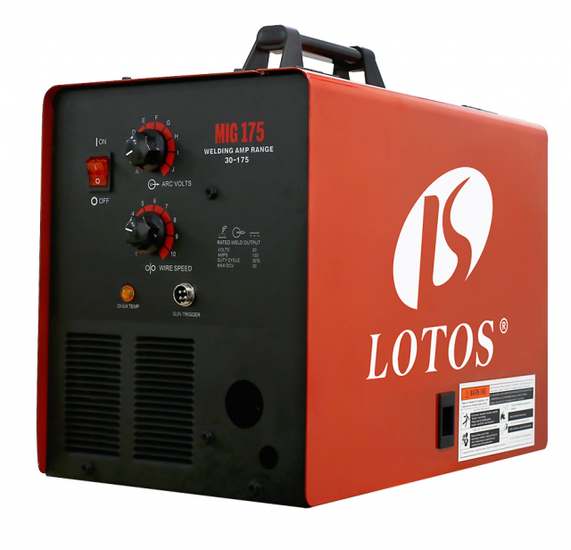 Lotos Mig175, 175a Mig And Flux Cored Welder With Spool Gun