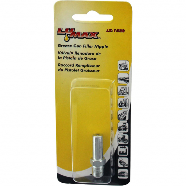 Buy Lumax LX1420, Grease Gun Filler Nipple, (Pack of 10 pcs) Mega Depot