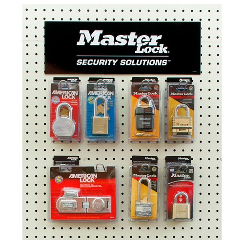 Master Lock 1315, Master Lock Security Hardware Wall Display