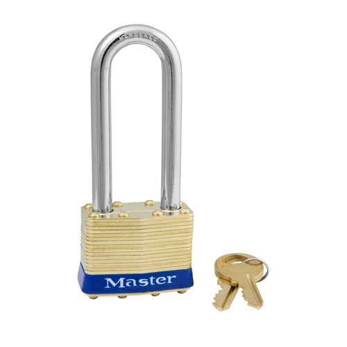 Master Lock 2lj, 1-3/4" Wide Laminated Brass P.t. Padlock