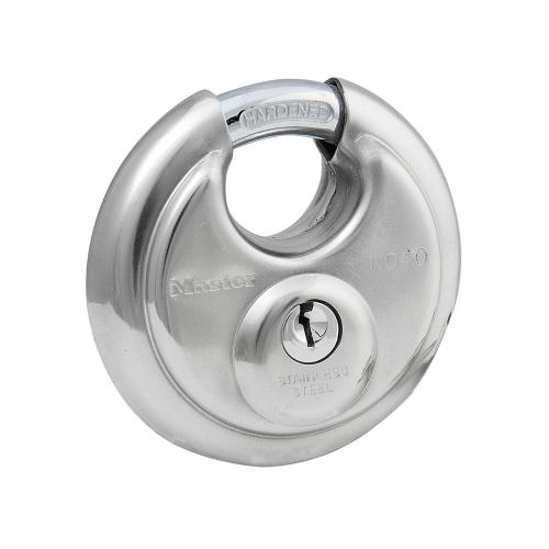 Master Lock 40kadpf (0340), Wide Stainless Discus Padlock, Ka To 0340