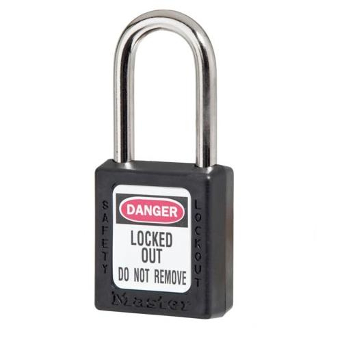 Master Lock 410blk2key, 410-series Padlock 1-1/2" Bl, 2 K.p.l.