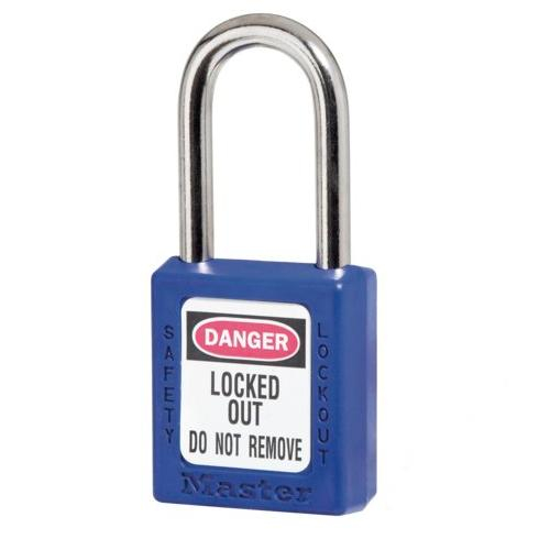 Master Lock 410blu2key, No. 410 Blue Zenex Safety Padlock, 2 Keys