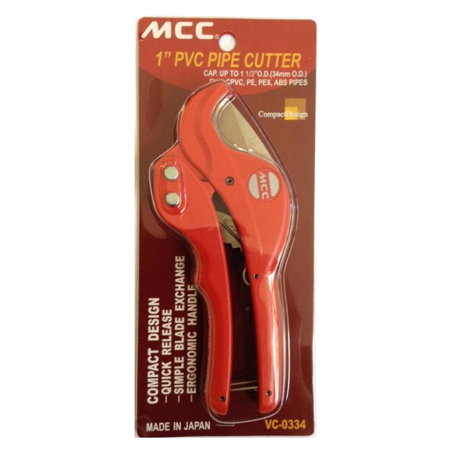 Mcc Pv Tube Cutter Vc-34Ed New 