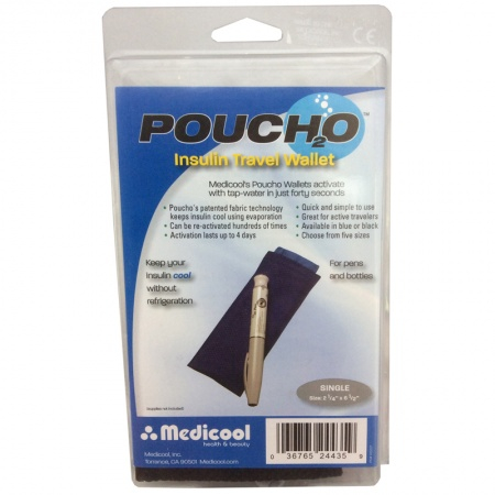 Medicool Poucho Diabetic Wallet Single Pen-bl, Poucho Cooling Case