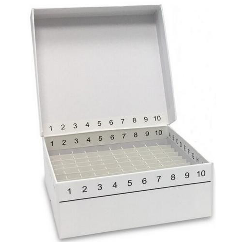 3 FlipTop Cardboard Freezer Box 81-Place with Attached Hinged Lid - White