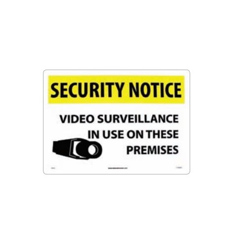 National Safety Compliance Sn20ac, Sign "security Notice Video ..."