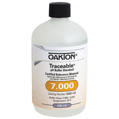 Oakton Wd-00651-02, Ph Buffer Standard Solution, 7.000, 473 Ml Clear
