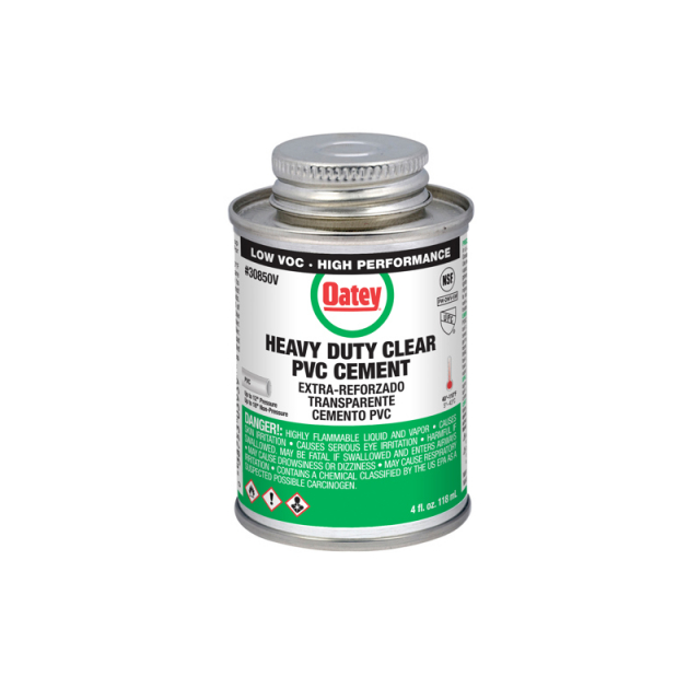 Buy Oatey 30850V, Heavy Duty Clear PVC Cement, 4 oz., (24 Packs) Mega Depot