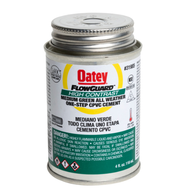 4oz CPVC All Weather 1 Step Green Cement