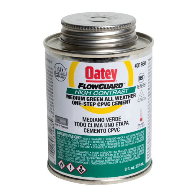 8oz CPVC All Weather 1 Step Green Cement