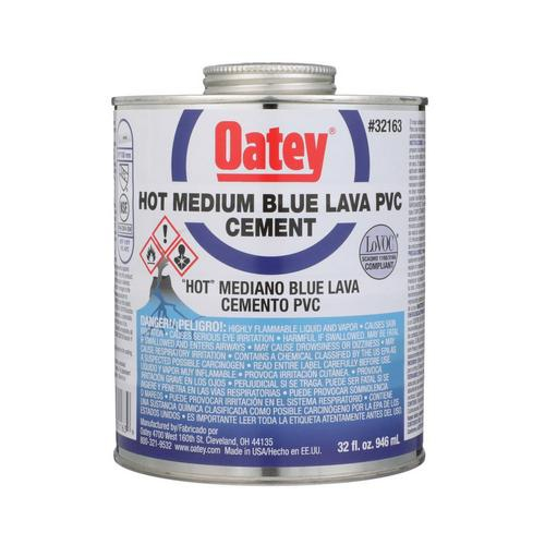 Buy Oatey 32163, PVC Blue Lava Hot Medium Blue Cement, 32 oz., (Pack of
