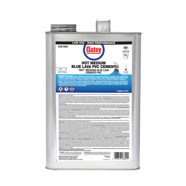Buy Oatey 32164V, Hot Medium Blue Lava PVC Cement, (6 Packs) Mega Depot