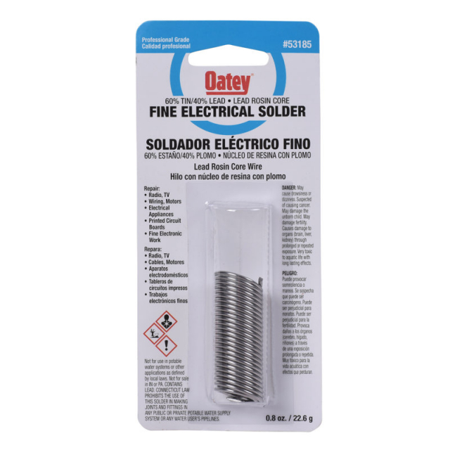 Buy Oatey 53185, 8 oz. 60/40 Rosin Core Solder, (12 Packs) Mega Depot