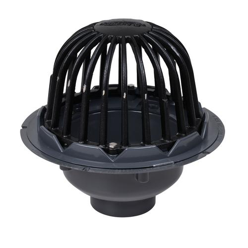 Oatey, 78023, 3" - 4" PVC Roof Drain w/ Iron Dome w/ Gravel Grid