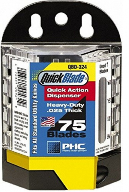Pacific Handy Cutter Qbd-324, Quickblade Dispenser W/ .025 Blades