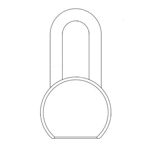 Paclock 900a-2-red With Kd, 900a Wide Rekeyable Padlock, 2" W/ Kd