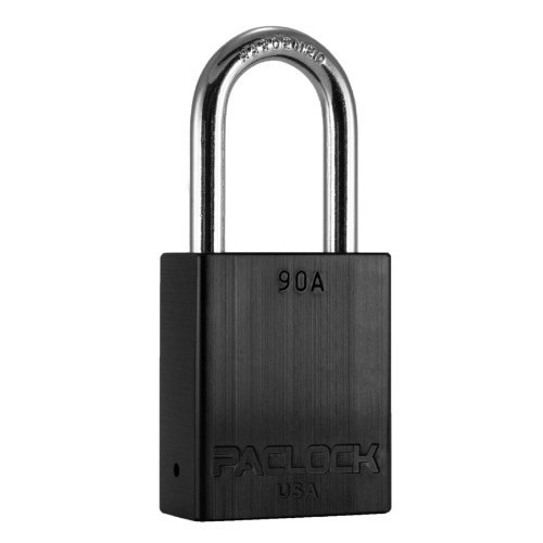 Paclock 90a-1-1/2-blk With Mk, 90a Al Rekeyable Padlock With Mk