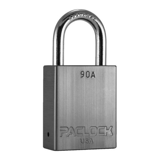 Paclock 90a-1-3/16-sil With Mk, 90a Al Rekeyable Padlock With Mk