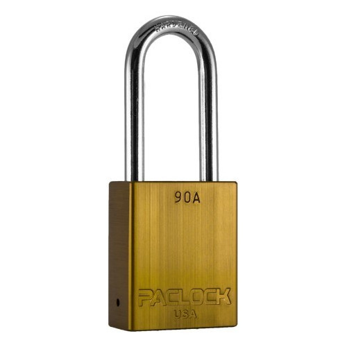 Paclock 90a-2-gld With Mk, 90a Aluminum Rekeyable Padlock With Mk