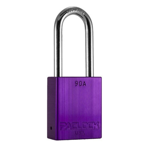 Paclock 90a-2-prl With Mk, 90a Aluminum Rekeyable Padlock With Mk
