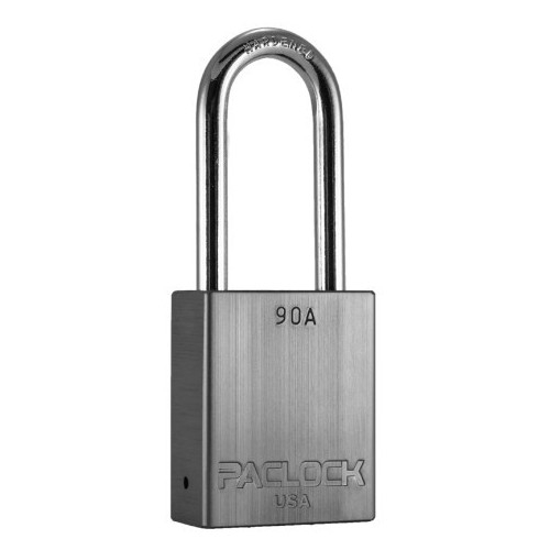 Paclock 90a-2-sil With Kd, 90a Aluminum Rekeyable Padlock With Kd