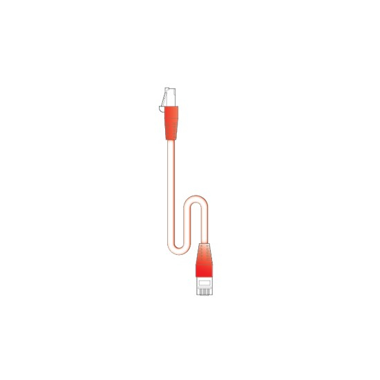 Psiber Pc06r, 6" Red Cat 5e Rj45 Patch Cable