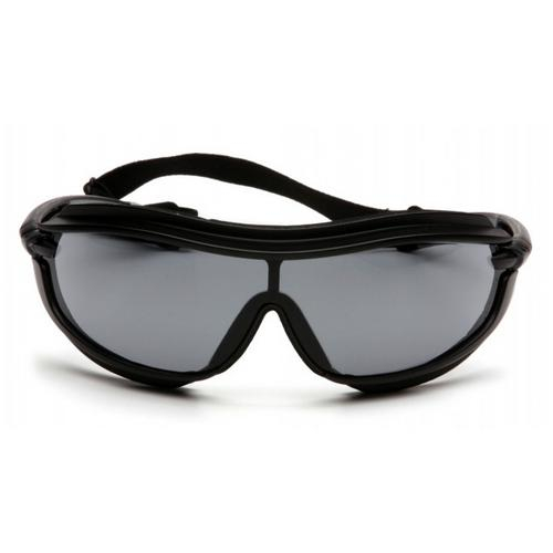 Pyramex XS3 Plus Safety Eyewear Clear Anti-Fog Lens With Black Frame And Cord 