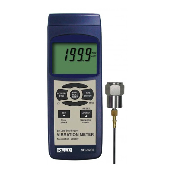 Reed Sd-8205-nist, Sd Series Vibration Meter / Datalogger