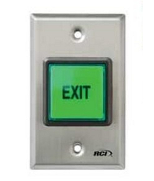 Rutherford Controls 972-l-es-td30a-mo X 32d, 2" Led Exit Button
