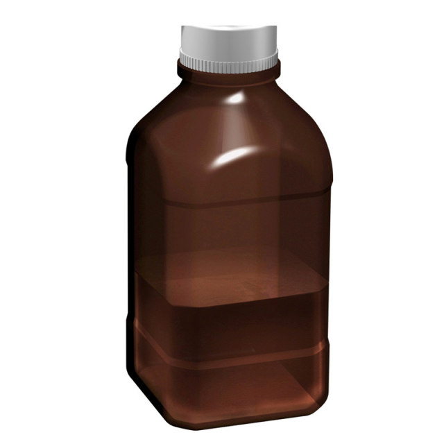 Scilogex 17400037, Borosilicate Glass Autoclavable Amber Bottle