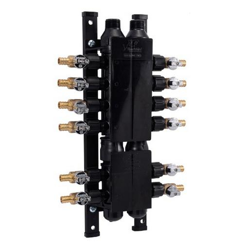 Sharkbite Rm22712, 12 Port Barb Manifold With Ball Valves