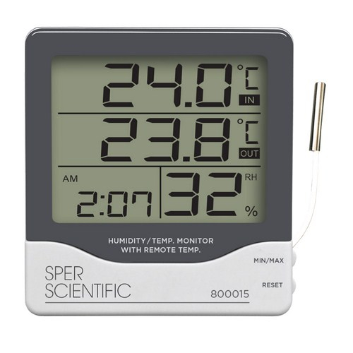 Jumbo Display Temperature and Humidity Meter with Clock