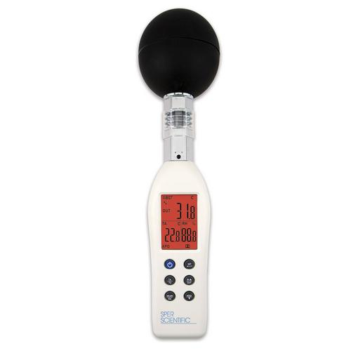 Sper Scientific 801038, Wbgt Heat Stress Meter With Color-coded Lcd