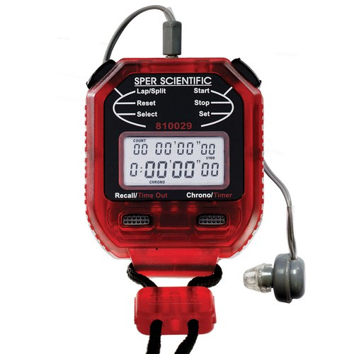 Sper Scientific 810029ar, Observational Research Red Stopwatch