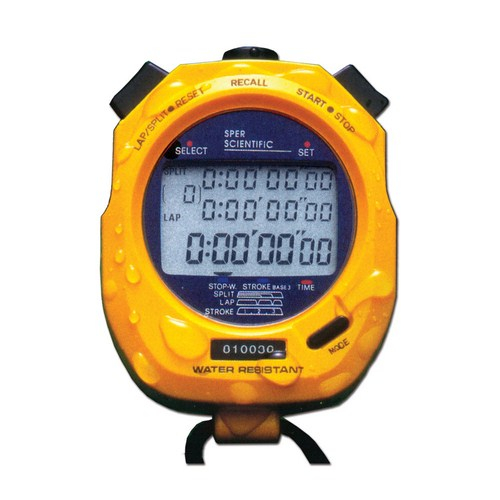 Sper Scientific 810036, 100 Memory Water Resistant Stopwatch