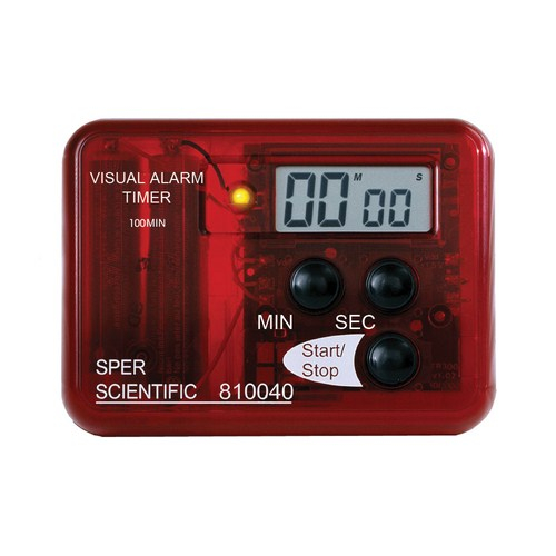 Sper Scientific 810040c, Visual Alarm Red Timer 99 Minutes