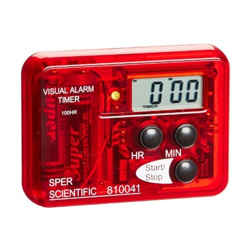 Sper Scientific 810041, Visual Alarm Red Timer 99 Hours