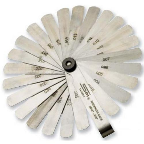 Buy SPI 141531, Thickness Feeler Gage, 26 Tapered Leaves Mega Depot