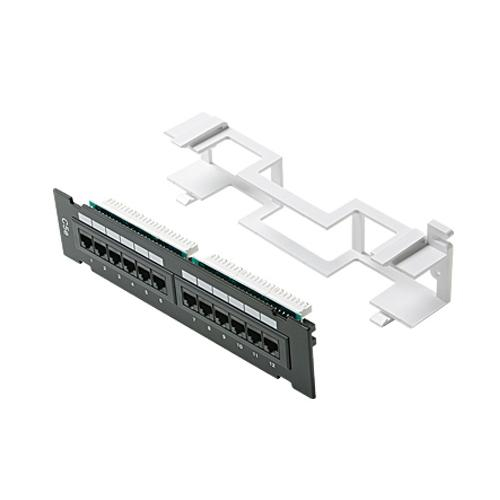 Steren 310-320, High-reliability 12-port Mini Category 5e Patch Panel
