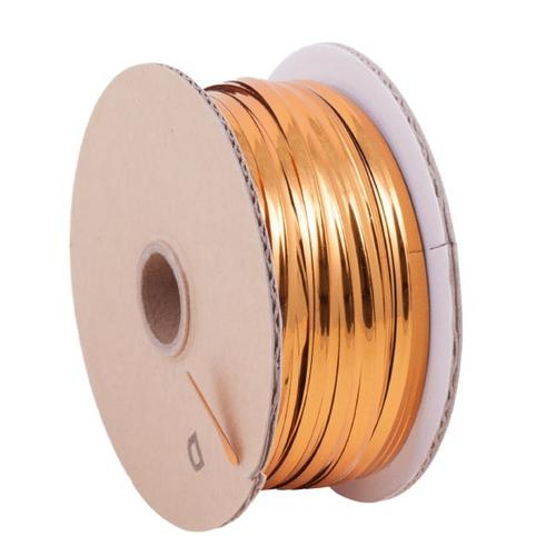 Tach-it #01-230-gold, Gold Plastic/plastic Twist Tie Ribbon On Spool