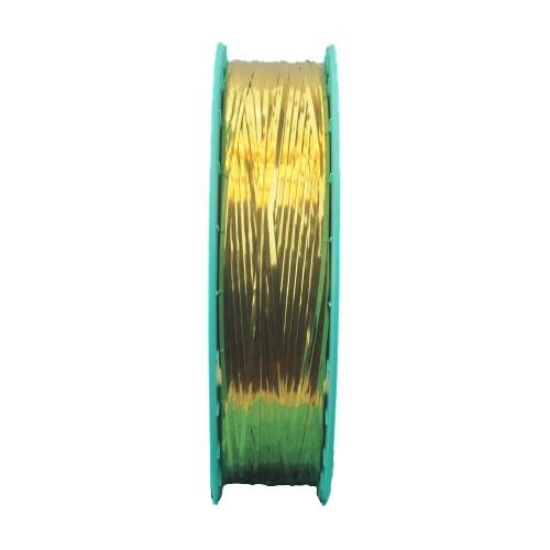Tach-it #20-4000-g, Decorative Metallic Twist Tie Ribbon, Gold