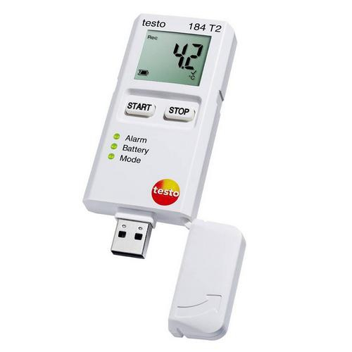 Testo 0572 1842, 184 T2 Disposable Temp Logger With Display